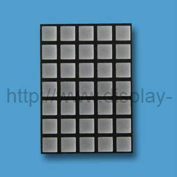 2 pouces 5x7 LED matrice de points carrés